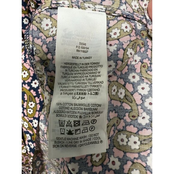 Boden Tiered Floral Paisley Print Tie Waist Shirtdress 6L DO346 NWT - Picture 13 of 14